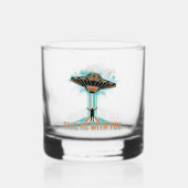 ヴィンテージ60のスタイル受け飛んでいる皿 ウイスキーグラス (正面)