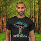 ヴィンテージ60のスタイル受け飛んでいる皿 Tシャツ