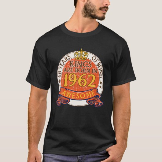 ヴィンテージ60位誕生日キングスTee 1962 40歳 Tシャツ (正面)