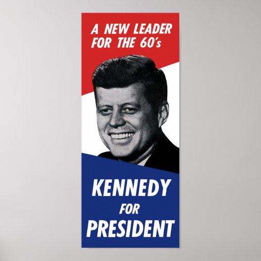 ヴィンテージ60年代 ケネディ大統領 - 新たなリーダー ポスター (正面)