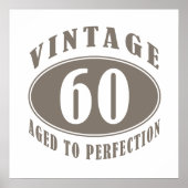 ヴィンテージ60番目の誕生日ギフト ポスター (正面)
