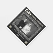 ヴィンテージ60結婚周年記念 スタンダードランチョンナプキン (角)