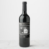 ヴィンテージ60結婚周年記念 ワインラベル (正面)