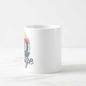 ヴィンテージ60誕生日夕日 コーヒーマグカップ (中央)
