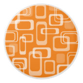 ヴィンテージ60s正方形パターモダンンのセラミックプルノブ セラミックノブ (正面)