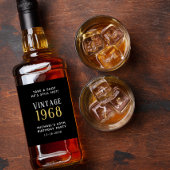 ヴィンテージ60thバースデーパーティー好意ブラック リキュールボトルラベル