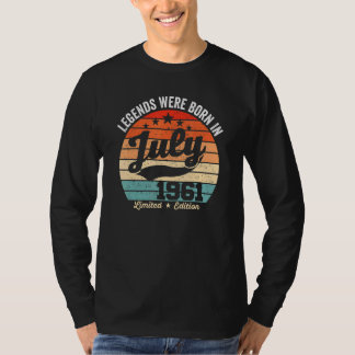 ヴィンテージ61誕生日レジェンドは7生まれ月19日だった Tシャツ
