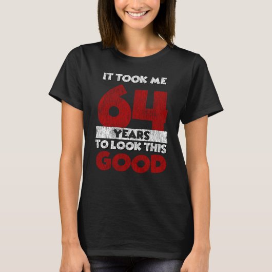 ヴィンテージ64歳の誕生日ギフト Tシャツ (正面)