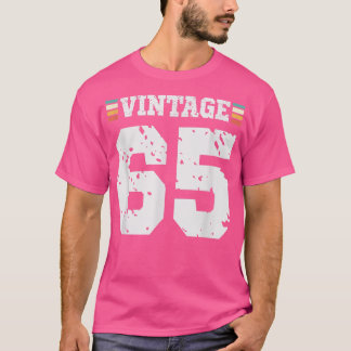 ヴィンテージ65歳ハッピー65th誕生日おもしろいスポーツ tシャツ