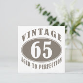 ヴィンテージ65誕生日ギフト カード (スタンド正面)