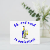 ヴィンテージ65誕生日ギャグギフト カード (スタンド正面)