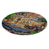 ヴィンテージ66号線懐かしいポスター。 カッティングボード (角)