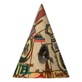 ヴィンテージ66号線懐かしいポスター。 パーティーハット (左)