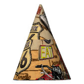 ヴィンテージ66号線懐かしいポスター。 パーティーハット (右)