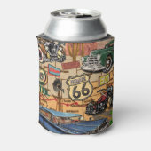 ヴィンテージ66号線懐かしいポスター。 缶クーラー (缶裏面)