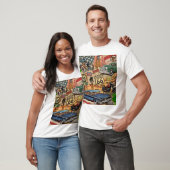 ヴィンテージ66号線懐かしいポスター。 Tシャツ (ユニセックス)