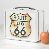 ヴィンテージ66号線道路標識 メタルランチボックス (インサイチュ)