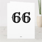ヴィンテージ66th誕生日カード（父やおじいちゃん） カード (裏面)