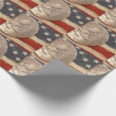 ヴィンテージ7月第4 ラッピングペーパー (角)