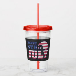 ヴィンテージ7月4日お祝いパーティー アクリルタンブラー