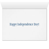 ヴィンテージ7月4日の独立記念日の飛行船カード (内部横(下))