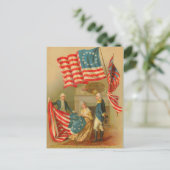 ヴィンテージ7月4日はがき ポストカード (スタンド正面)