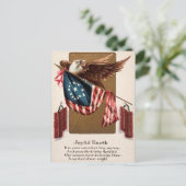 ヴィンテージ7月4日はがき ポストカード (スタンド正面)