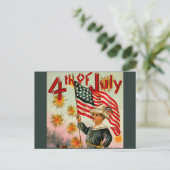 ヴィンテージ7月4日はがき ポストカード (スタンド正面)