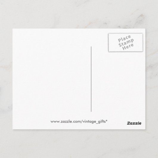 ヴィンテージ7月4日はがき ポストカード (裏面)