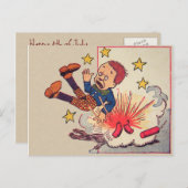 ヴィンテージ7月4日はがき ポストカード (正面/裏面)