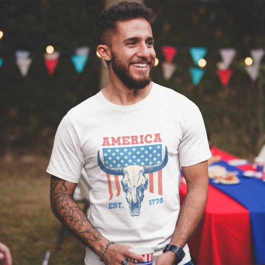 ヴィンテージ7月4日アメリカEST 1776 Tシャツ