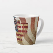 ヴィンテージ7月4日インディペンデンスデイデザイン カフェラテマグ (右アングル)