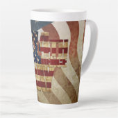 ヴィンテージ7月4日インディペンデンスデイデザイン カフェラテマグ (右アングル)