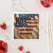 ヴィンテージ7月4日インディペンデンスデイデザイン スタンダードカクテルナプキン (インサイチュ)