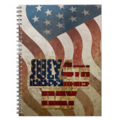 ヴィンテージ7月4日インディペンデンスデイデザイン ノートブック (正面)