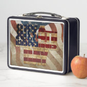 ヴィンテージ7月4日インディペンデンスデイデザイン メタルランチボックス (インサイチュ)