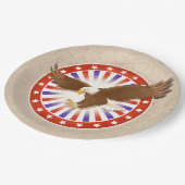 ヴィンテージ7月4日イーグルロゴ ペーパープレート (アングル)