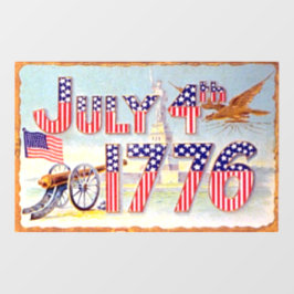 ヴィンテージ7月4日ウィンドウ固定 ウィンドウサイン