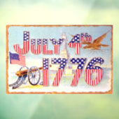 ヴィンテージ7月4日ウィンドウ固定 ウィンドウサイン (シート3)