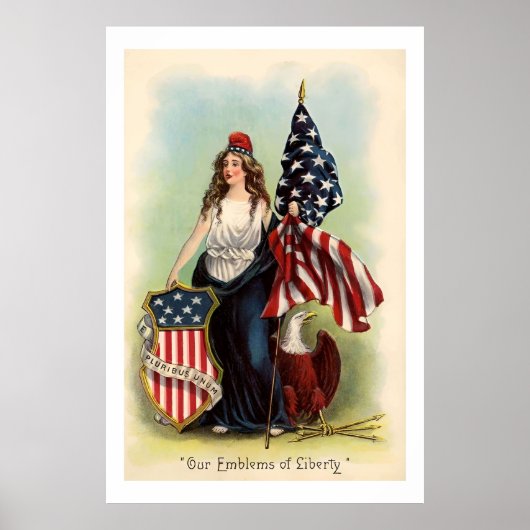 ヴィンテージ7月4日クラシックポスター ポスター (正面)