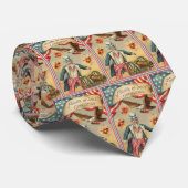 ヴィンテージ7月4日サムおじさんと花火 ネクタイ (ロール)