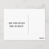 ヴィンテージ7月4日バンティング・アンド・スターズ ポストカード (裏面)