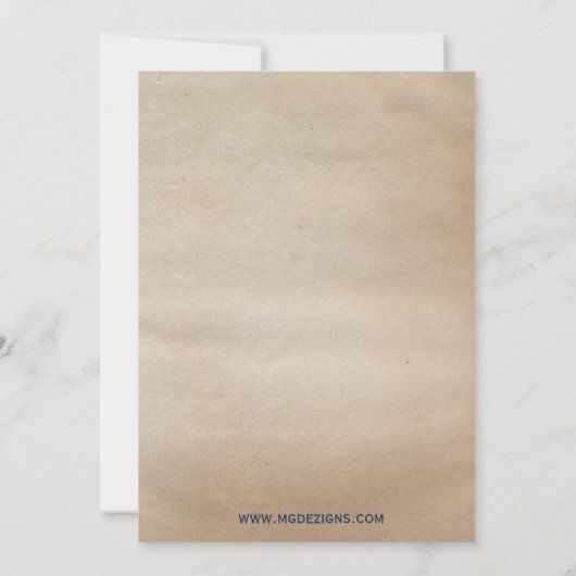 ヴィンテージ7月4日バースデーパーティ招待状 招待状 (裏面)