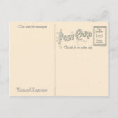 ヴィンテージ7月4日、お祝い、爆竹 インビテーションポストカード (裏面)