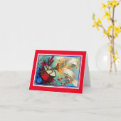 ヴィンテージ7月4日 カード (黄色い花)