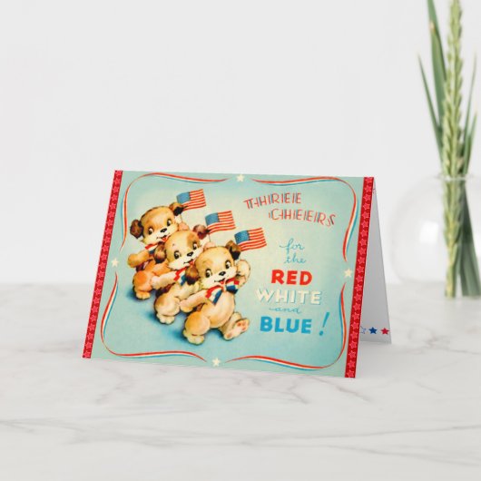 ヴィンテージ7月4日 カード (正面)