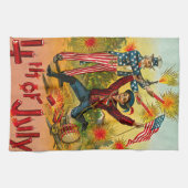 ヴィンテージ7月4日 キッチンタオル (横)