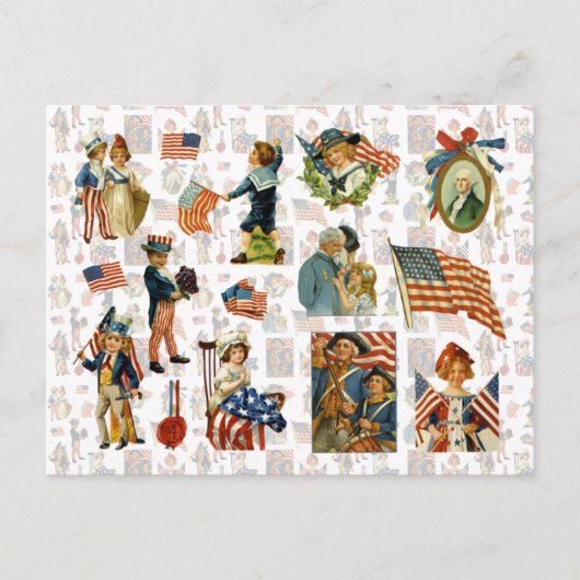 ヴィンテージ7月4日 シーズンポストカード (正面)