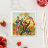 ヴィンテージ7月4日 スタンダードカクテルナプキン (インサイチュ)