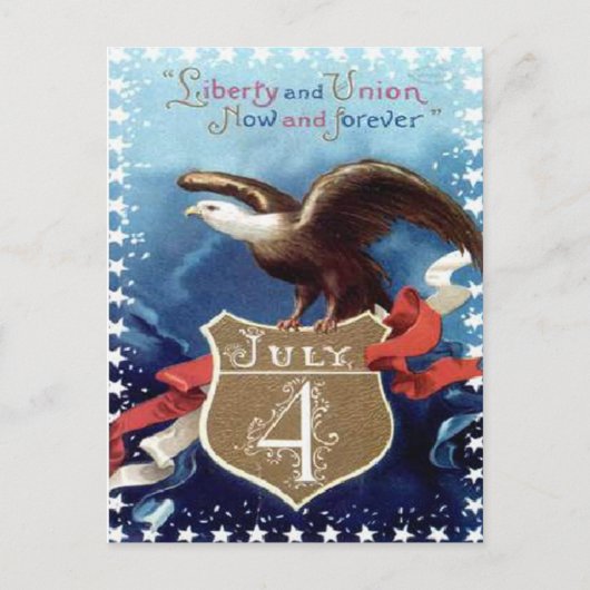 ヴィンテージ7月4日 ポストカード (正面)